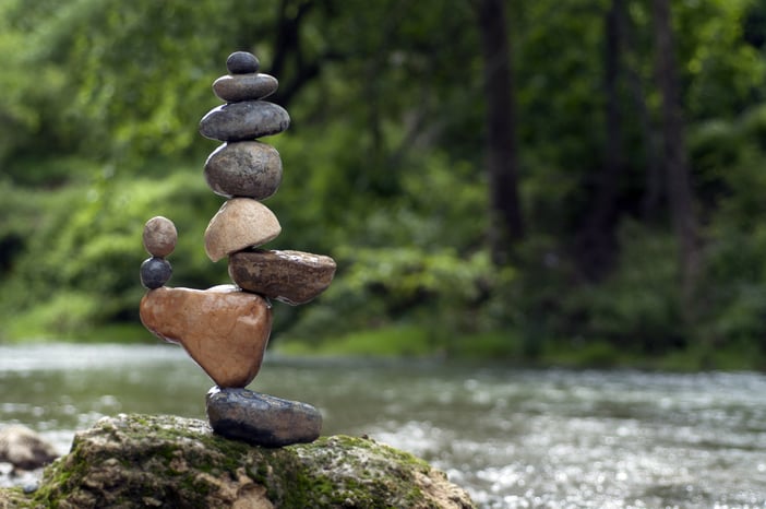 rock balancing
